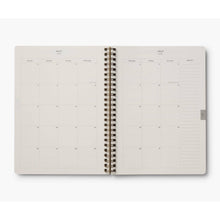 Load image into Gallery viewer, 2026 Dahlia 12-Month Softcover Spiral Planner - Tigertree