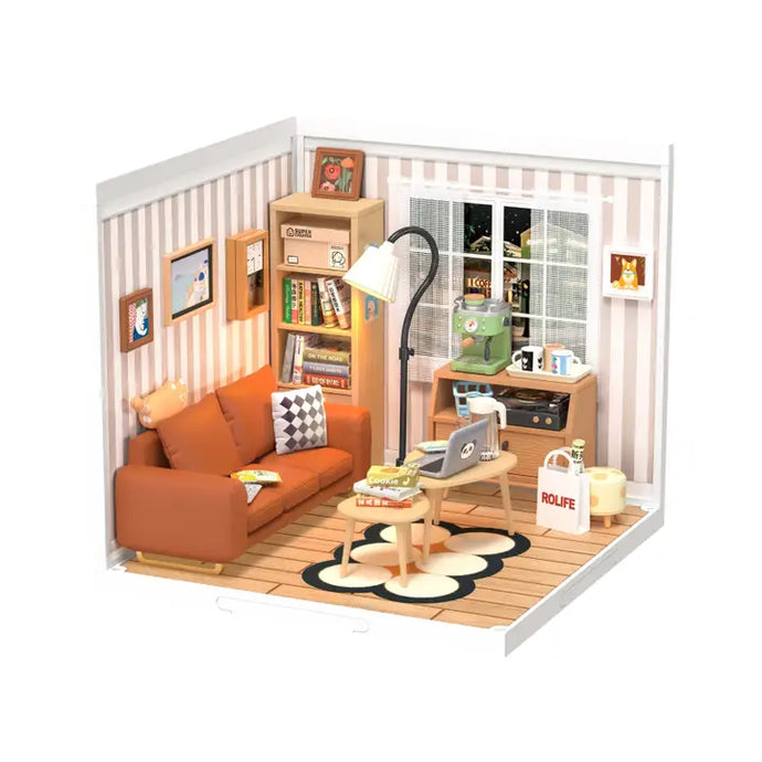 Diy Miniature House Kit: Cozy Living Lounge - Tigertree
