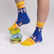 Load image into Gallery viewer, Women's Anchovies Crew Socks - Tigertree