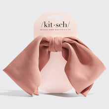 Load image into Gallery viewer, Recycled Fabric Bow Hair Clip- Rosewood - Tigertree