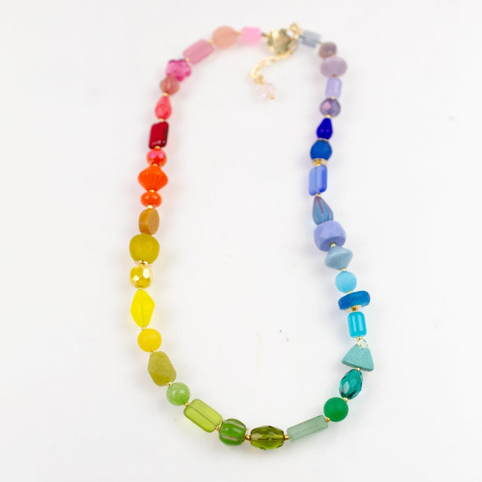 Rainbow Beaded Necklace - Tigertree