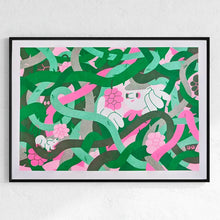 Load image into Gallery viewer, Thorns A3 - Risograph Print - Tigertree
