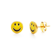 Load image into Gallery viewer, Smiley Face Stud Earrings - Tigertree