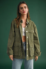 Load image into Gallery viewer, Justine Distress Dyed Jacket - Tigertree
