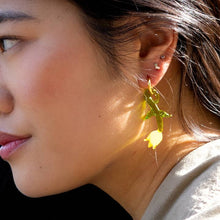 Load image into Gallery viewer, Holland Tulip Earrings- 18K Gold Plated/ Murano Glass - Tigertree