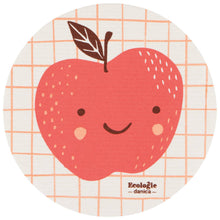 Load image into Gallery viewer, Fruit Face Apple Round Sponge Cloth - Tigertree