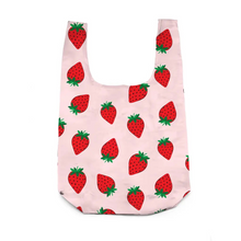 Load image into Gallery viewer, 2-in-1 Bag Charm & Shopping Bag - Ripe Strawberry
