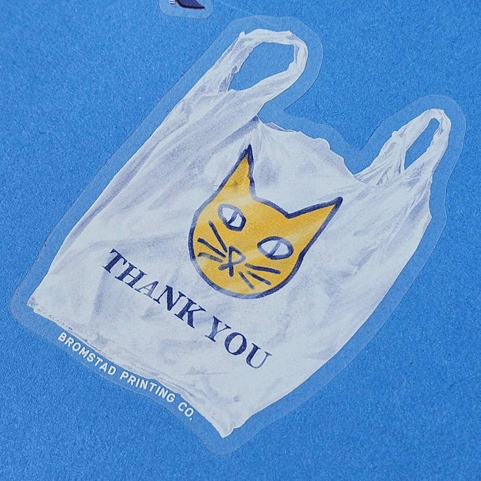 Cat Bag Clear Sticker - Tigertree