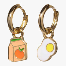 Load image into Gallery viewer, Hoop Earrings - Juice Box/Egg - Tigertree