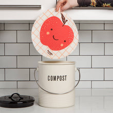 Load image into Gallery viewer, Fruit Face Apple Round Sponge Cloth - Tigertree