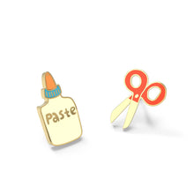 Load image into Gallery viewer, Paste and Scissors Earrings - Tigertree