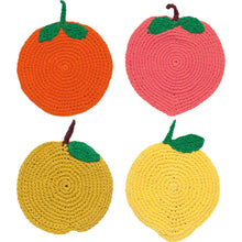 Load image into Gallery viewer, Fruit Crochet Coaster - Tigertree