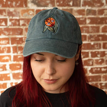 Load image into Gallery viewer, Googly Tulip Dad Hat - Vintage Teal - Tigertree