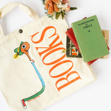 Load image into Gallery viewer, Lowly Books Market Tote - Tigertree