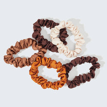 Load image into Gallery viewer, Petite Satin Scrunchies Set of 5- Sedona - Tigertree