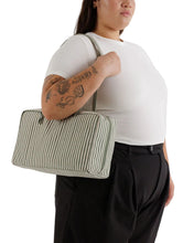 Load image into Gallery viewer, Medium Nylon Bowler Bag - Sage Stripe