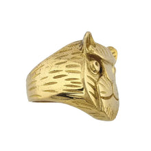 Load image into Gallery viewer, Lion Brass Ring - Tigertree
