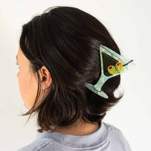 Load image into Gallery viewer, Large Martini Hair Claw - Tigertree