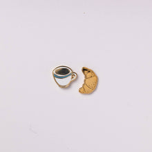 Load image into Gallery viewer, Croissant and Coffee Earrings - Tigertree