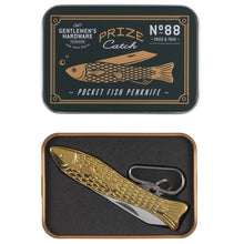 Load image into Gallery viewer, Brass Fish Pen Knife - Tigertree

