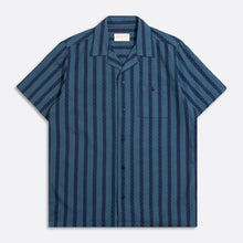Load image into Gallery viewer, Selleck Shirt Dobby Stripe Navy - Tigertree