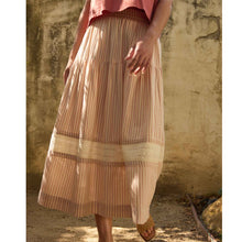 Load image into Gallery viewer, Airscape Midi Skirt - Dusty Cedar Stripe - Tigertree