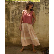 Load image into Gallery viewer, Airscape Midi Skirt - Dusty Cedar Stripe - Tigertree