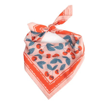 Load image into Gallery viewer, Cherry Screenprint Bandana - 22" - Tigertree