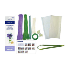 Load image into Gallery viewer, DIY Chenille Flower Bouquet Kit - Purple Lily - Tigertree