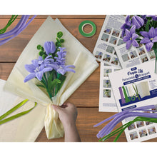 Load image into Gallery viewer, DIY Chenille Flower Bouquet Kit - Purple Lily - Tigertree