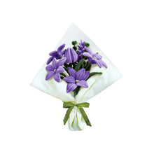 Load image into Gallery viewer, DIY Chenille Flower Bouquet Kit - Purple Lily - Tigertree