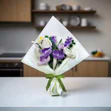 Load image into Gallery viewer, DIY Chenille Flower Bouquet Kit - Purple Mix - Tigertree