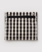 Load image into Gallery viewer, Everyday Cloud Bag - Black and Cream Gingham
