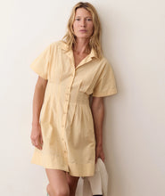 Load image into Gallery viewer, Arden Mini Shirt Dress - Marigold Gingham