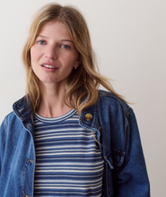 Load image into Gallery viewer, Jacquard Stripe Tee - Dawn Stripe
