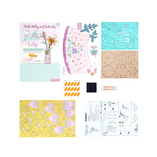 Load image into Gallery viewer, 3D Wooden Flower Keroppi & Hello Kitty Lily