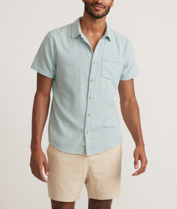 SS Stretch Selvage Shirt - Pale Blue - Tigertree