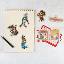 Load image into Gallery viewer, Richard Scarry Mouse Bouquet Sticker - Tigertree