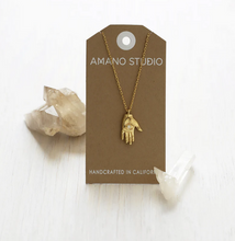 Load image into Gallery viewer, Tiny Mystic Hand Necklace- Opal - Tigertree