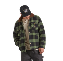 Load image into Gallery viewer, Durham Lined Jacket - Black/Wild Green