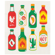 Load image into Gallery viewer, Swedish Dish Cloth - Hot Sauce - Tigertree
