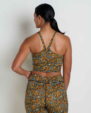 Load image into Gallery viewer, Terrane Longline Tank Bralette - Black Ditsy Print - Tigertree