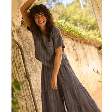Load image into Gallery viewer, Tate Double Weave SS Blouse - Kyanite Stripe - Tigertree