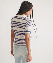 Load image into Gallery viewer, Spencer Polo Sweater - Cool Wave - Tigertree
