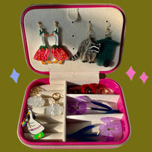 Load image into Gallery viewer, Snake + Strawberry Travel Jewelry Case - Tigertree