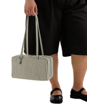 Load image into Gallery viewer, Nylon Bowler Bag - Sage Stripe