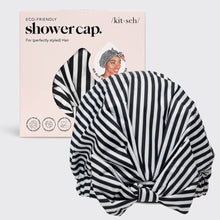 Load image into Gallery viewer, Luxury Shower Cap - Stripes - Tigertree
