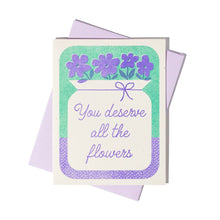 Load image into Gallery viewer, All The Flowers Risograph Card