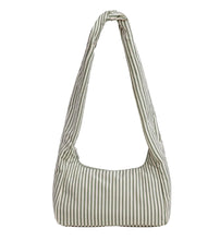 Load image into Gallery viewer, Nylon Meringue Bag - Sage Stripe