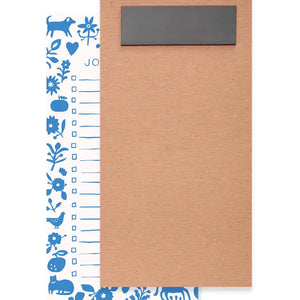 Blue Folk Notepad - Tigertree